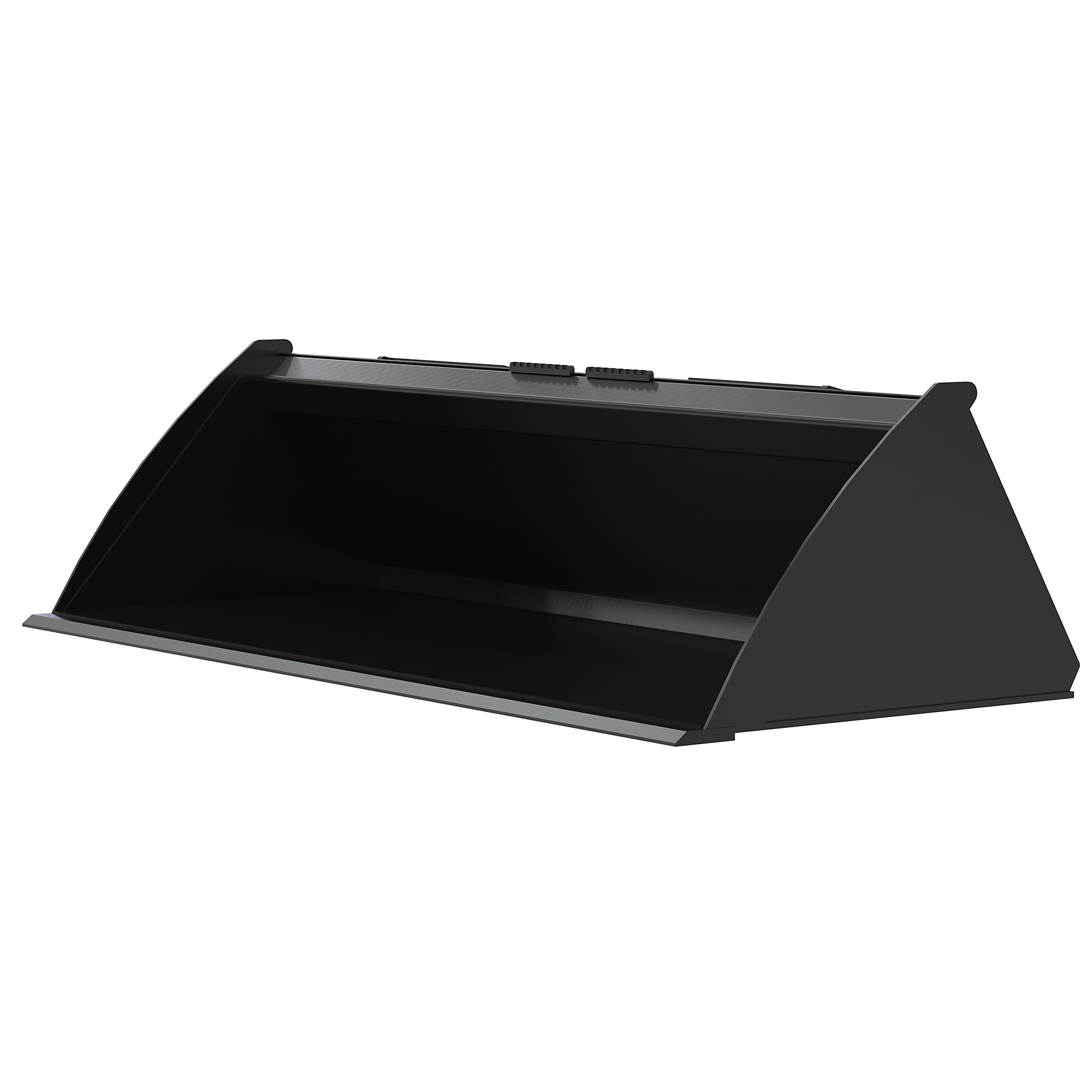 Vestil Low-Profile Skid Steer Bucket - 31.94in.L x 68in.W x 18.13in.H, 16 Cu. Ft. Capacity, Powder-Coated Steel, Model# EA-SKSB-66-LP